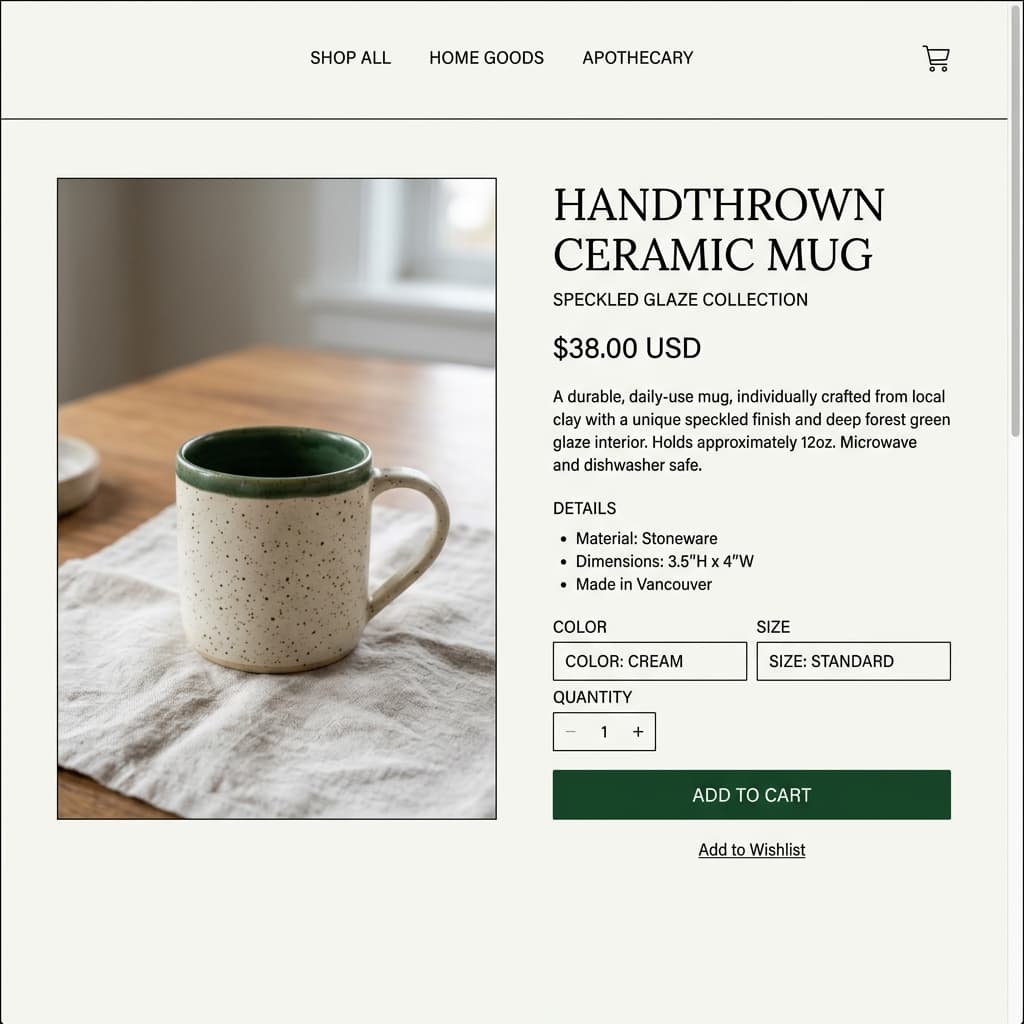 Bloom Commerce project screenshot